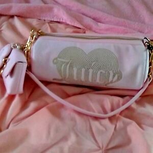 NWT Juicy Couture Barrel bag Light Pink Velvet!